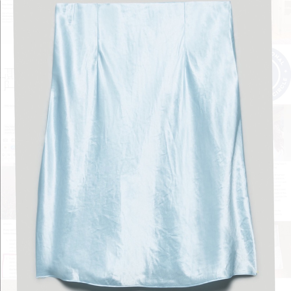 NWT Aritzia Babaton Mini Slip Skirt in Dream Blue
